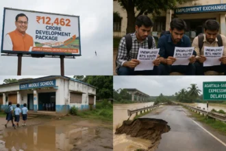 “From ‘Double Engine Growth’ to Deep Crisis: Unpacking Bharatiya Janata Party’s Rs 12,462 Crore Promises, 87% Youth Unemployment, and Governance Failures Under Manik Saha in Tripura”